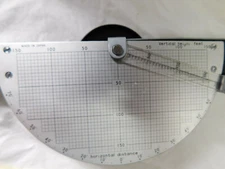 Vintage ToKo no.226094 Micro Mapping Protractor Made in Japan