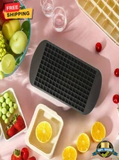 Silicone Ice Cube Tray 160 Small Squares - Flexible, Easy Release Mold