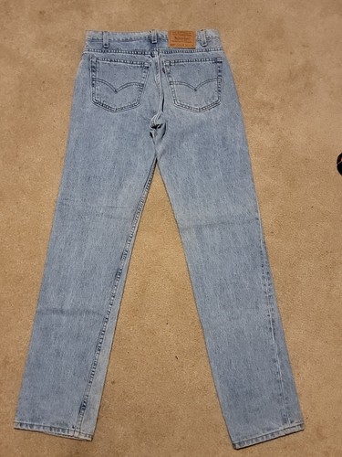 Vintage Levis Red Tab Jeans Herren 32 x 34 blau Denim verblassen 505 hergestellt in den USA - Bild 13 von 20