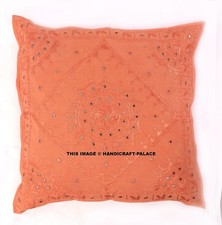 Indiano Handmade Specchio Ricamato Copricuscino Decorativo Divano Federa 61cm