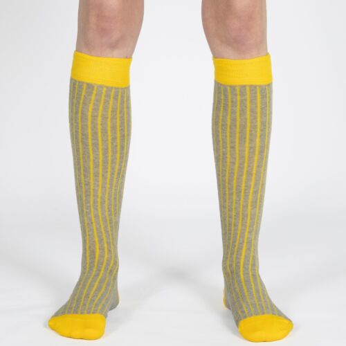 Mysocks Calzini Unisex Al Ginocchio a Costine Cotone Pettinato Punta Senza Cuciture - Foto 36 di 120
