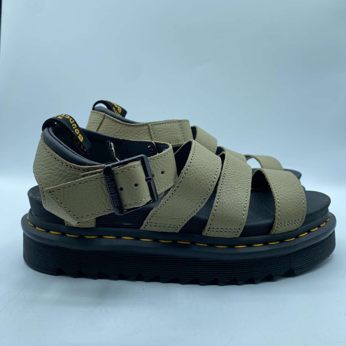 Dr Martens★BLAIRE STRAP SANDALS★PARCHMENT BEIGE Dr. Martens Blaire Strap Parchment Sandal Beige Shoes Womens
