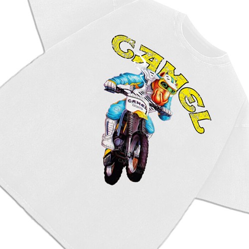 Camiseta Joe Camel Joe Camel Dirt Bike Supercross De Colección AD Camiseta Gráfica Personalizada - Imagen 6 de 13