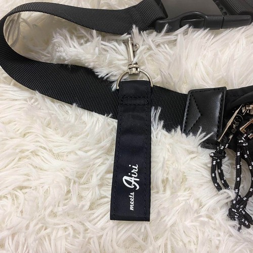 Samantha Vega × Airi Suzuki Collab Body Nylon Bag Black Rare from Japan USED - Picture 10 of 11