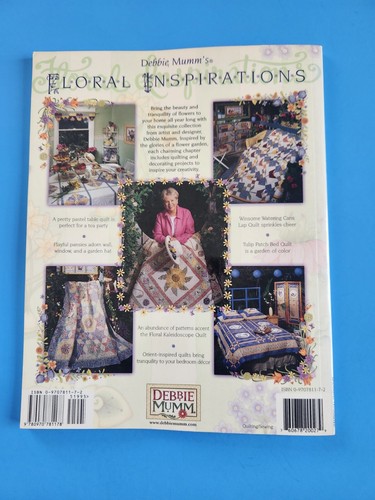 VTG 2001 Debbie Mumm Floral Inspiration Tulip And Pansies Quilting Patterns Book - Picture 2 of 5