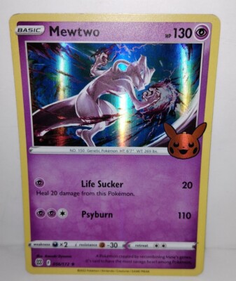 pokemon mewtwo halloween card Pokemon - 056/172 - Mewtwo - Trick or Trade - Holo Halloween Promo Pack  Edition