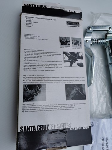 SANTA CRUZ Bicycles Grease Gun Kit - Foto 7 di 7