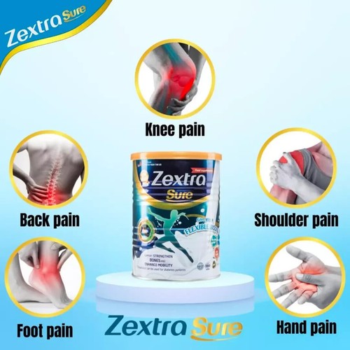 4 X Zextra Sure Milk Powder Knee Back Pain Strengthen Bones 100% Original (400g) - Picture 8 of 13