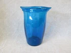 BLENKO Art Glass 9.75" TALL BLUE Vase 6026
