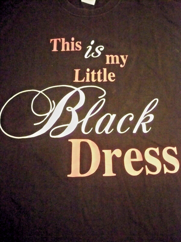 Camiseta de vestir This Is My Little negra talla L Fruit of the Loom algodón pesado HD usada en excelente estado - Imagen 2 de 9