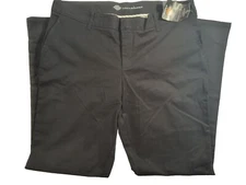 NWT Dickies Women's Twill pants  Slim Fit Boot Cut Black 18L