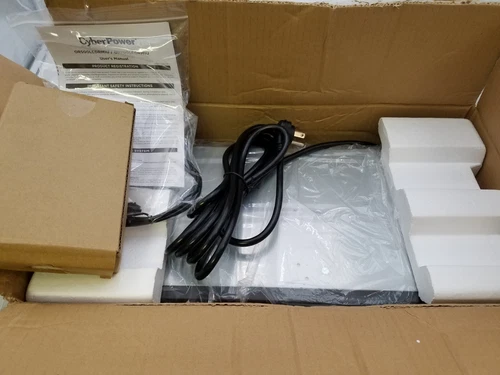 CyberPower OR500LCDRM1U Smart App LCD UPS,500VA/300W,6 Outlets,AVR,1U Rackmount