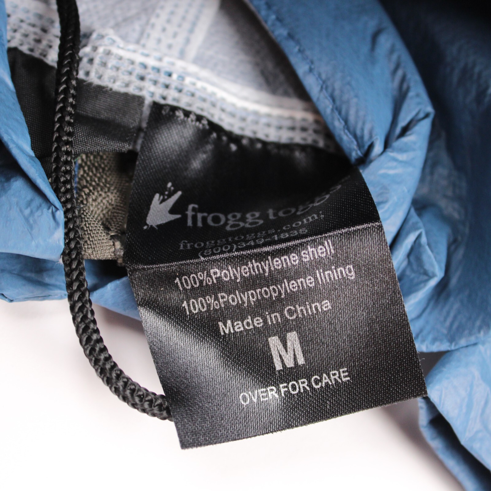 Frogg Toggs Men's Size M Ultra Lite Waterproof Breathable Rain Suit Blue