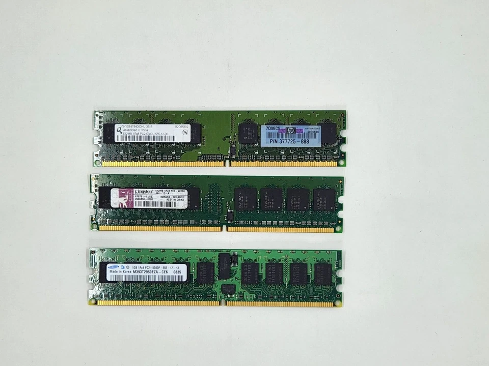 DDR2 RAM 6GB 2 x 2GB Samsung M393T5750CZA-CE6 240-Pin PC2-5300P + 2GB assorted - Image 3 of 4