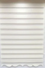  Zebra Roller Skirt  Blinds 27" W x 72" H Living Room Shades Sheer Privacy