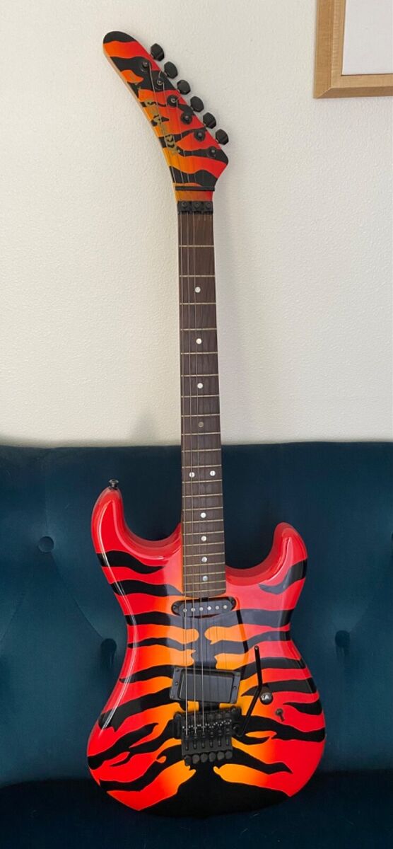 1980s Kramer/ESP JK1000 - RARE Tiger Graphic/RARE Matching 1980s Kramer/ESP JK1000 - RARE Tiger Graphic/RARE Matching