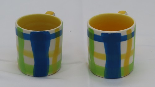 Juego de 2 mini tazas de café espresso pintadas a mano Whittard hechas en Inglaterra - Imagen 3 de 5