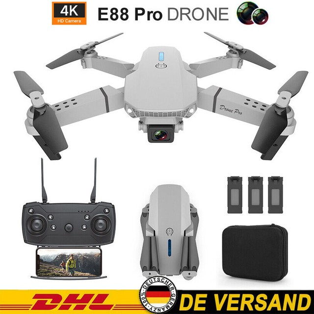 Faltbar WIFI FPV Drohne Mit 4K Kamera Mini Selfie Quadrocopter RC Drohne +3Akkus Faltbar WIFI FPV Drohne Mit 4K Kamera Mini Selfie Quadrocopter RC Drohne +3Akkus