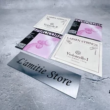 LARSEN A D Thomastik-Infeld SPIROCORE chrome steel wound C G Cello strings set