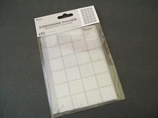 Darice Embossing Folder, Diagonal Pattern, Cardmaking, Scrapbooking, NIP