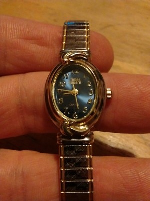 Vintage Times Square Damen Armbanduhr, Laufen W / Neue Batterie Installiert M