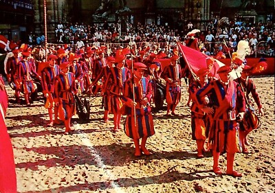 VTG POSTCARD CALCIO STORICO HISTORICAL FOOTBALL FLORENCE ITALY UNPOSTED