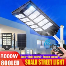 8000W Commercial Solar Street Lights Outdoor Dusk to Dawn Road Solar Flood Lamp