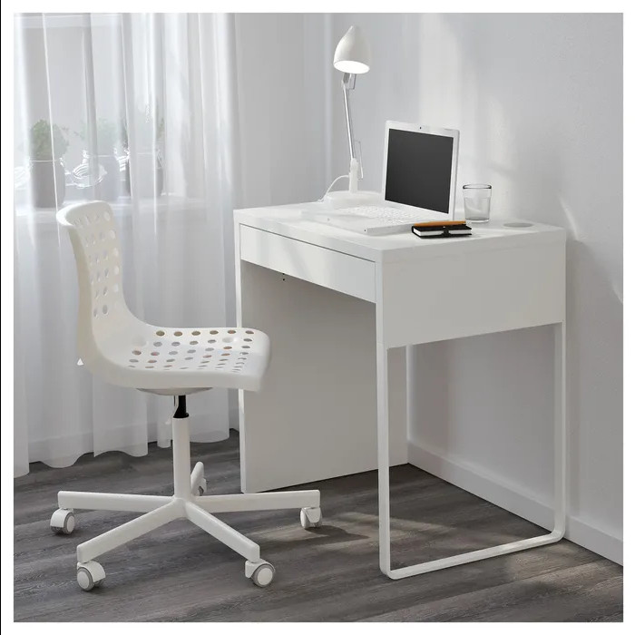 NUEVO IKEA MICKE Escritorio/Mesa Ordenador Blanco 73x50x75cm 28 3/4x19 5/8"