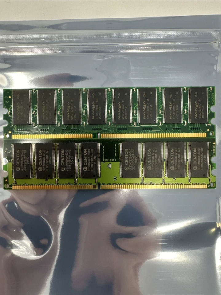 2 STICKs CENTON ELECTRONICS MEMORY 512MB DDR PC2700 - 1GB TOTAL - Image 3 of 3