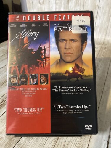 GLORY & THE PATRIOT Double Feature (DVD)Mel Gibson Denzel Washington New SEALED