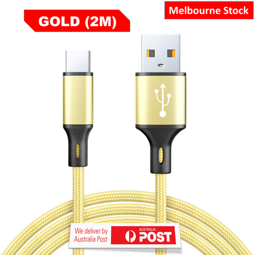2 Meter USB to Type C Charger Cable 3A Fast Charging Lead Data Cord for Samsung - Picture 21 of 22