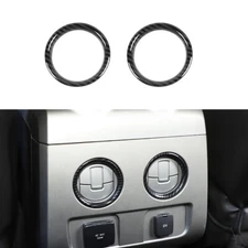 Carbon Fiber Rear Air Conditioner Vent Decor Trim Ring Cover For Ford F150 09-14