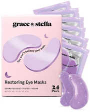Grace & Stella under Eye Patches for Puffy Eyes and Dark Circles (Retinol, 24 Pa