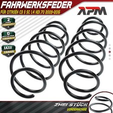 2x Federn Fahrwerksfeder Vorderachse für Citroën C3 II SC 1.4 HDi 70 2009-2016