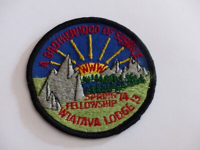 Wiatava Lodge 13 Order of the Arrow Boy Scout BSA 1974 Spring Fellowship Patch