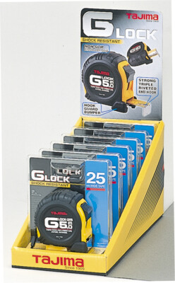 Tajima G5P50MY Maßband schlagfest/stoßfest, 0,2 W, 0,5 V, schwarz, 5 m x 25 mm