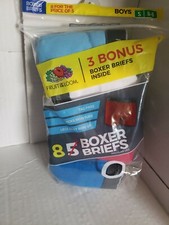 BOYS FRUIT OF THE LOOM BOXER BRIEFS 8 PACK SIZE M 10-13 NWT FREE SHIP BGOO67