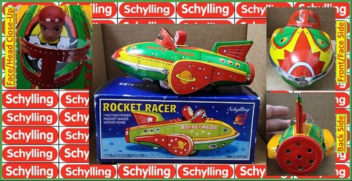 Schylling Rocket Racer Collectible Friction Tin Toy Boxed - Picture 1 of 18