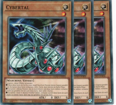 yugioh 3x Cybertal LEDD-DEB06 COMMON 2ND EDITION GERMAN