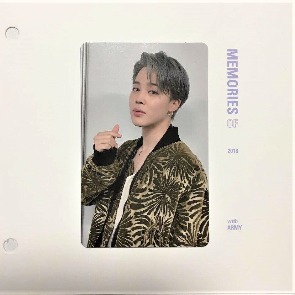 BTS Bangtan Memories of 2018 Blu-ray Limited Official Photocard Photo Card  PC