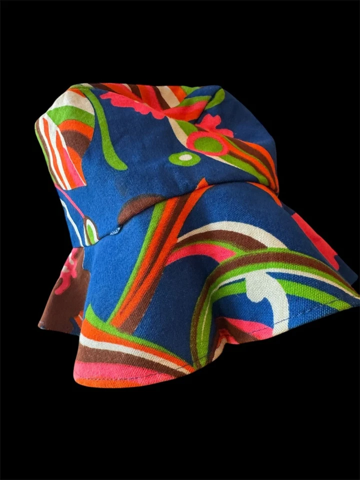 So Fab! Flower Power Floppy HAt - HECHO EN UNIÓN - GENIAL - AÑOS 60 Foto 2 de 4