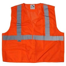 Mesh Orange Safety Vest - Breakaway
