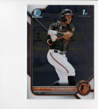 2022 Topps Bowman Chrome Luis Gonzalez RC #BCP-125 1st Bowman Baltimore Orioles
