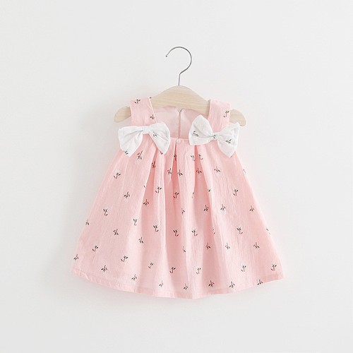 Toddler Baby Girls Summer Dress Princess Party Wedding bowknot Flowers Dresses