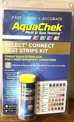 AquaChek (04/ 2026) Select 7-IN-1 Swimming Pool and Spa Test Strips Complete Kit