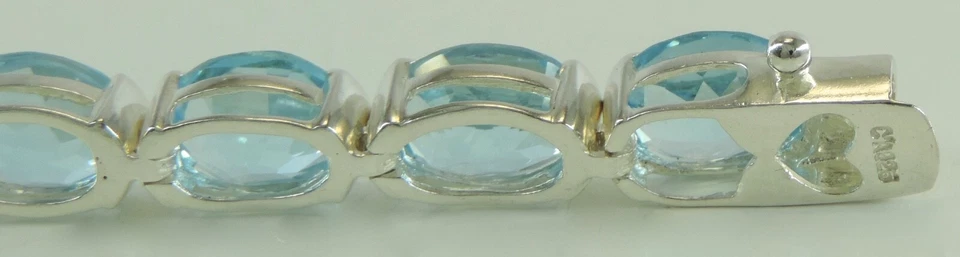 Damen Armkette mit Farbsteine 925er Silber (19cm) - Bild 4 von 4