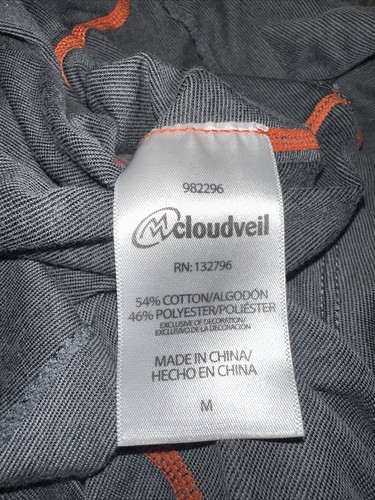 Cloudveil Mens Medium Gray 1/4 Zip Pullover Gray - Picture 11 of 12