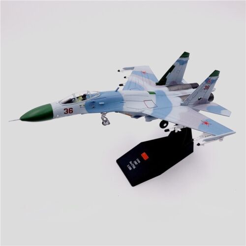 Avión de combate ruso Sukhoi Su-27 modelo militar fundido a presión de aleación a escala 1:100 - Imagen 34 de 43