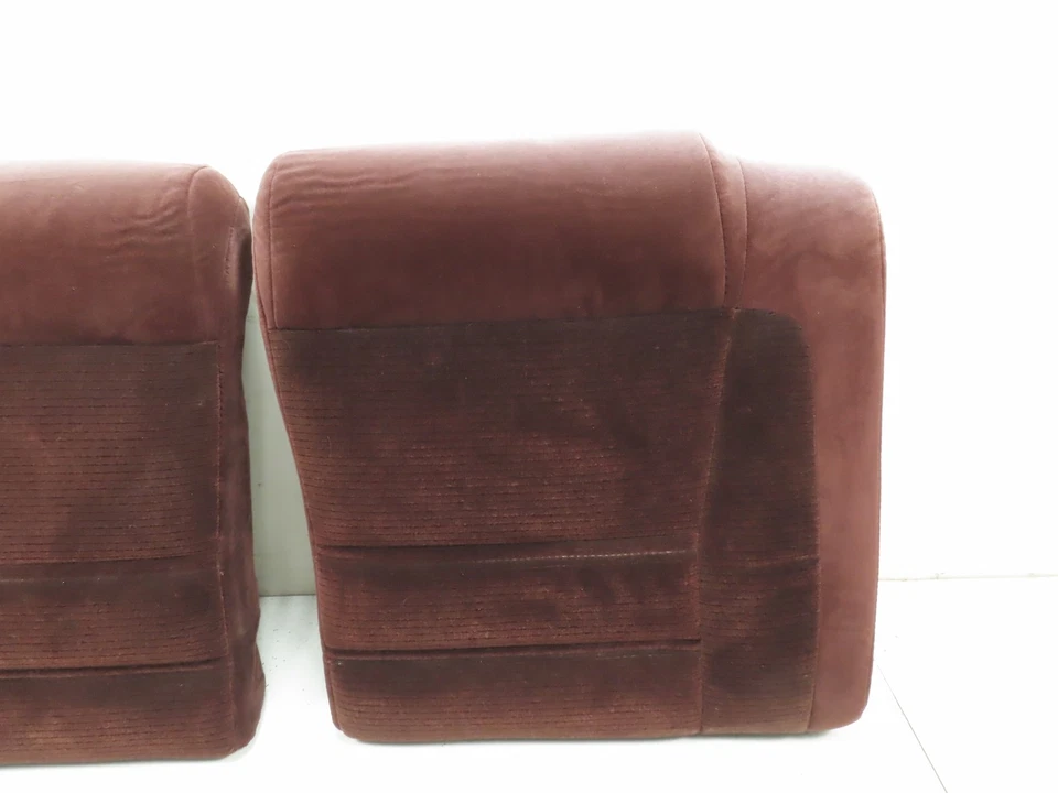 Cojín de asiento 87 Toyota Supra MK3 #1303, respaldo trasero, tela granate Foto 3 de 4