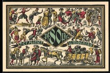 Notgeld Kiel 1921, 80 Pf, Wappen und Szenen der Herbstwoche für Kunst und Wisse 